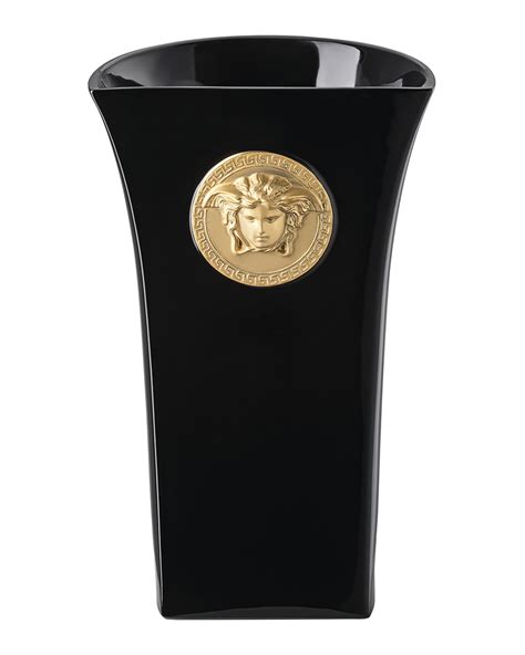 versace blac vase|Versace vase medusa.